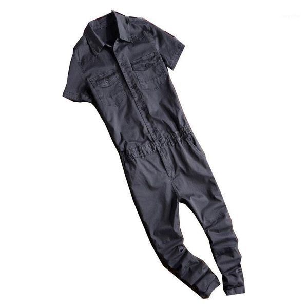 

male suspenders 2020 new casual denim overallsdark gray jeans pockets men's bib jeans boyfriend jumpsuits1, Blue