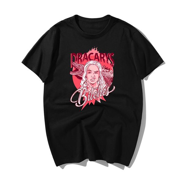 

sport men dracarys t-shirt female mother of dragon tee harajuku khaleesi camisetas daenery dragon 2020 men summer clothing