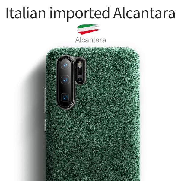 

sancore для huawei p30 / p30 pro case кожа искусственная полное защита alcantara бизнес luxury phone shell suede обложка