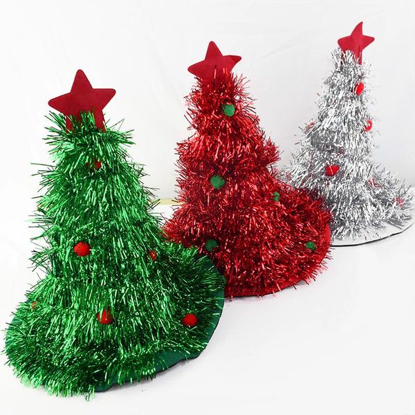 

блестящий зеленый красный серебро кисточкой рождество декор hat cap party для взрослых дети новогодние подарки фестиваль для вечеринок фото