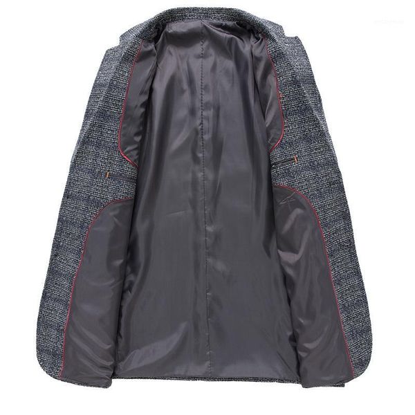 

men plaid blazer 2020 spring and autumn the new fashion business casual slim fit suit coat male brand clothes1, White;black