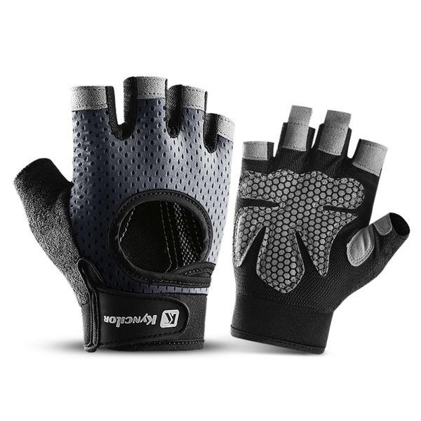 

bike cycling gym fitness weight lifting gloves training sports exercise sport workout glove for men women, Blue;gray