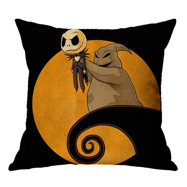 

2020 halloween sell 17.7inch cartoon skull shape pillow case household product linen pillowcase no pillow insert