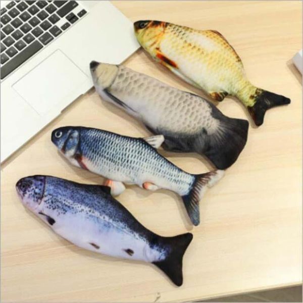 

cat toys 1pcs pet toy electric fish simulates jumping plush usb charging