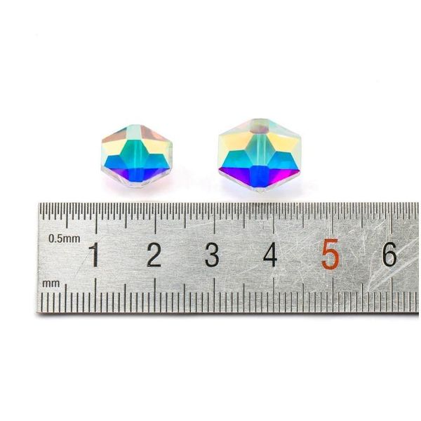 

10x12mm/12x14mm sparkly hexagon shape glass beads crystal beads faceted beads crystal charms pendant for jewelry maki qylurf