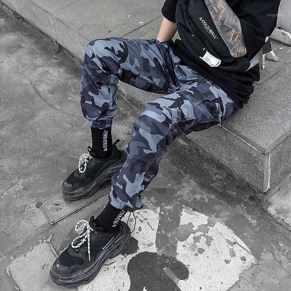 

men streetwear camo joggers pants 2020 mens hip hop camouflage sweatpants male trousers fashions designer track pants1, Black