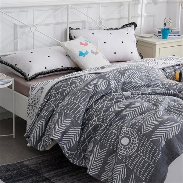 

22 styles 100% cotton muslin bedding sheet queen king travel for bed bedspread sofa throw blanket lj201014
