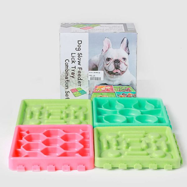 

pet products slow eating licking plate anti choking bowl dog basin