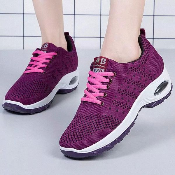 

breathable women sneakers lady mesh platform sports trainer shoes woman single walking shoe air cushion outdoor women footwear #vg2w