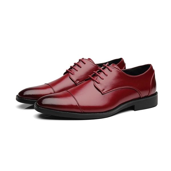 

2020 male genuine oxford man wedding ties brogues leather shoes 2t2u, Black