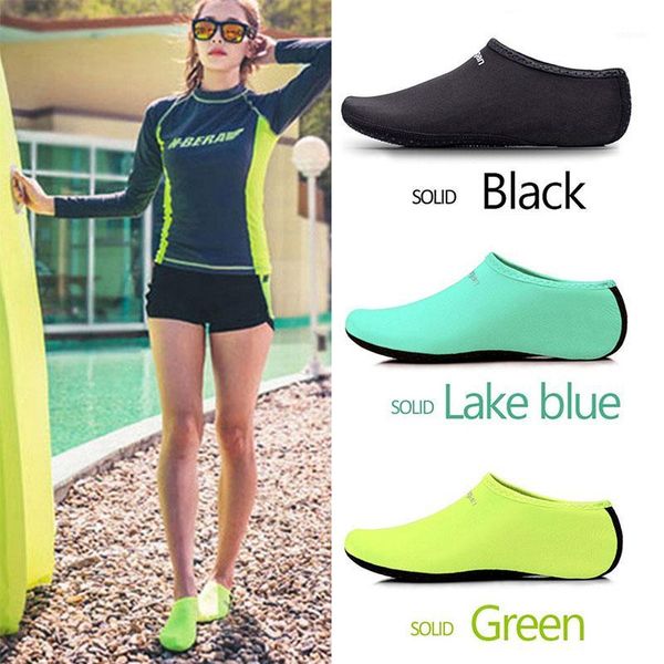 

sports socks diving shoes 1 pair elastic feet beach swimming waterpark yoga outdoor surfing water soft 3 color1, Black