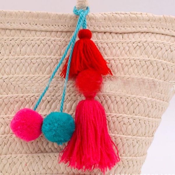 

2019 tassel fur ball keychain pom pom fluffy key chains pompom car keyring women bag pendant jewelry key ring holder qh6008 h jlltmg, Silver