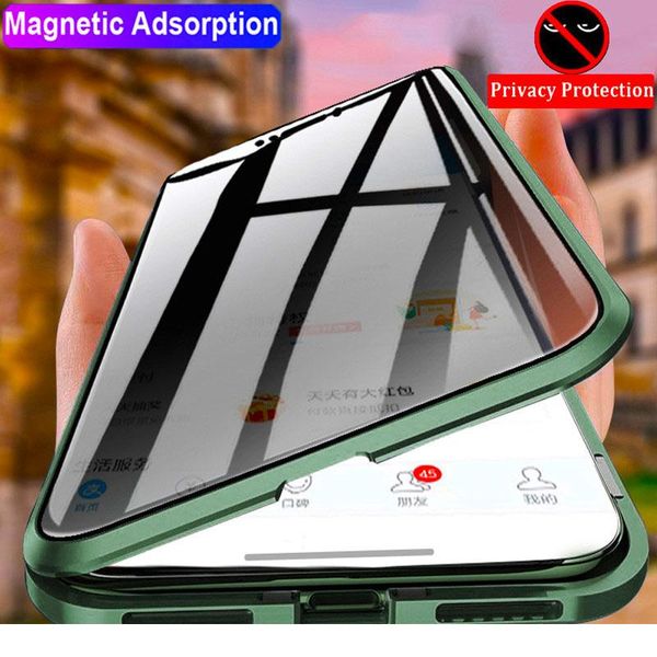 

360 protective privacy magnetic glass case for samsung galaxy s8 s9 s10 s20 plus note 20 10 9 8 ultr bbyzkd