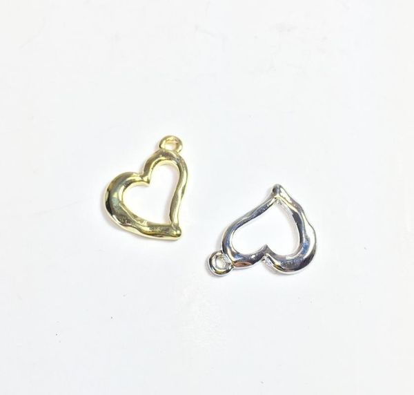 

eruifa 20 шт. 13 мм цинкового сплава молот открытое сердце оптовые ожерелье, серьги браслет ювелирные изделия diy ручной работы 2 цвета, Bronze;silver