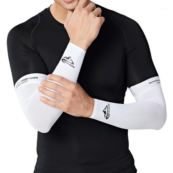 

elbow & knee pads cooling arm sleeves men women uv sun protection long arms cover for cycling driving running golfing football basketball1, Black;gray