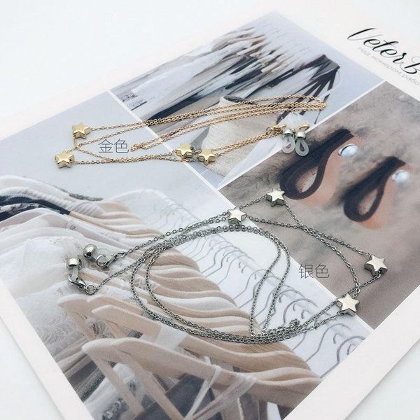 

fashion womens stars hanging chain sunglasses chains necklace reading glasses cord holder neck strap rope for eyewear h bbyaoz