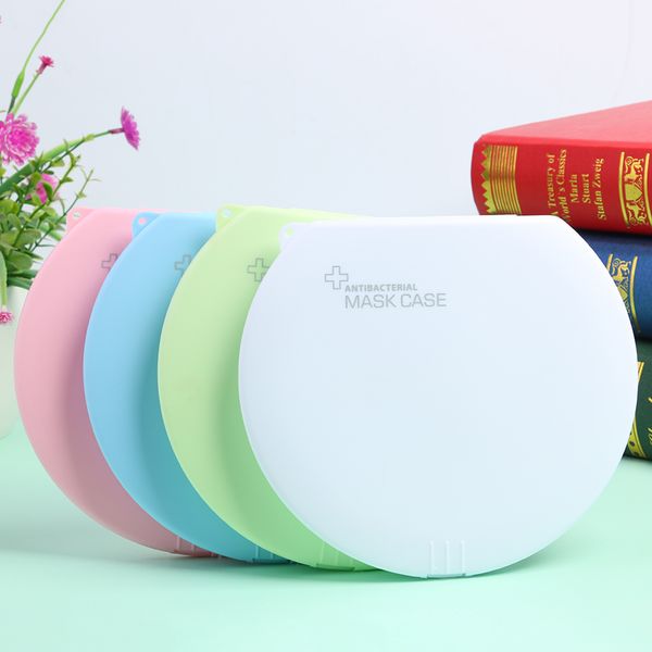 

disposable organizer new box design face round mask storage case