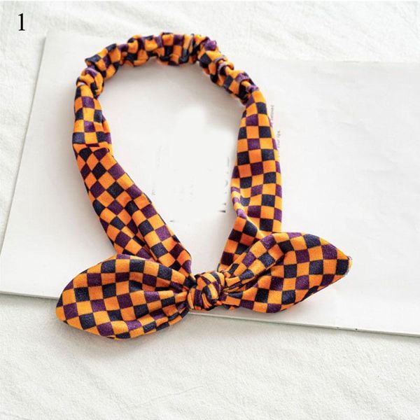 

trendy women rabbit ears knotted headband halloween christmas flannel hairband girl head hoop blue red headwrap hair accessories q bbyqtv