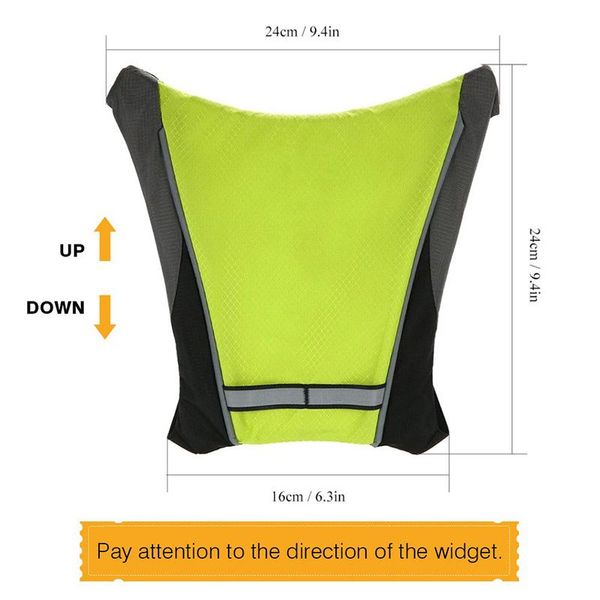 

new 2020 bike led wireless cycling vest mtb bike bag safety led turn signal light vest bicycle reflective warning vests with rem wmtqps