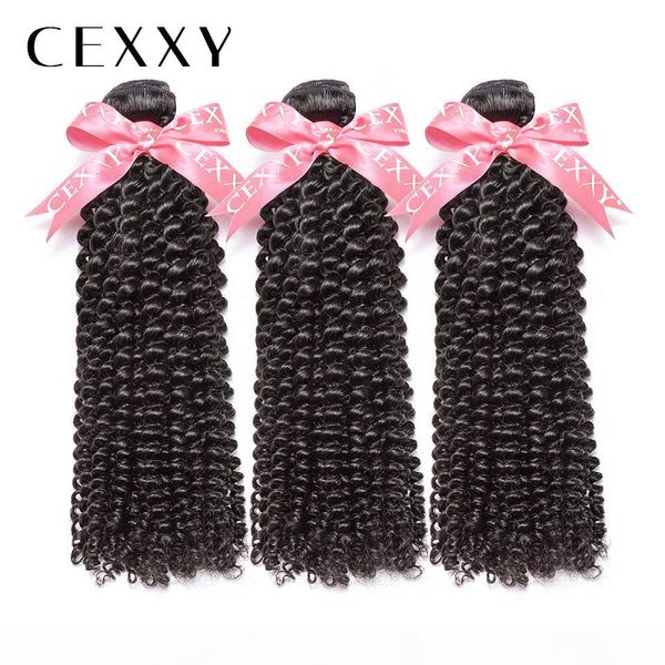 

cexxy] onecut hair kinky curly 8-30 inch p malaysian remy hair natural color 3pcs 100% human hair weave bundles 30 inch bundles, Black;brown