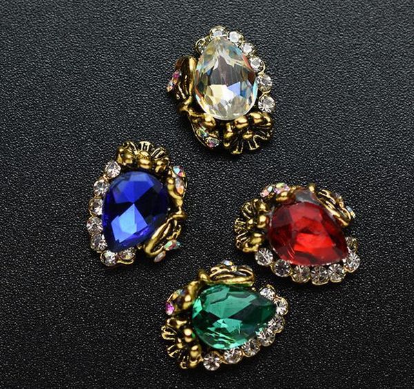 

hinestones & decorations 10pcs gold silver rhinestones 3d nail art decorations charm strass diamonds stones nails j jllejw nana_home, Silver;gold