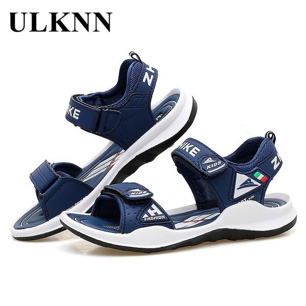 

ulknn 6 boy's red sandals 7 boy 8 children's beach shoes 9 big boy 10 young student's 12-year-old summer sandals new style y2, Black;red