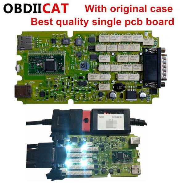 

sw 2020.1 obdiicat-tcs bluetooth yellow green single board vci scanner diagnostic tool1