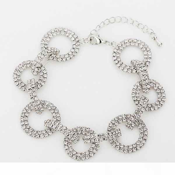 

k 2017 new factory price wholesale bracelet silver plated element austrian crystal bracelets women jewelry, Black