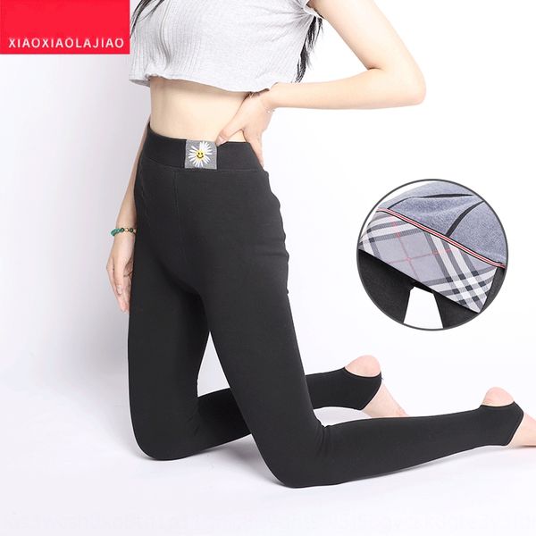 

autumn and winter warm pantyhose pantyhose thickened cotton warm fu jie pants korean high waisted slim bottomed panty wqbb3, Black