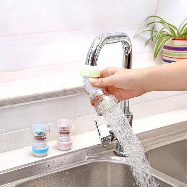 

kitchen faucet splash shower 360 degree rotating water filter 3pcs adjusting tap water saving shower head faucet accessories1