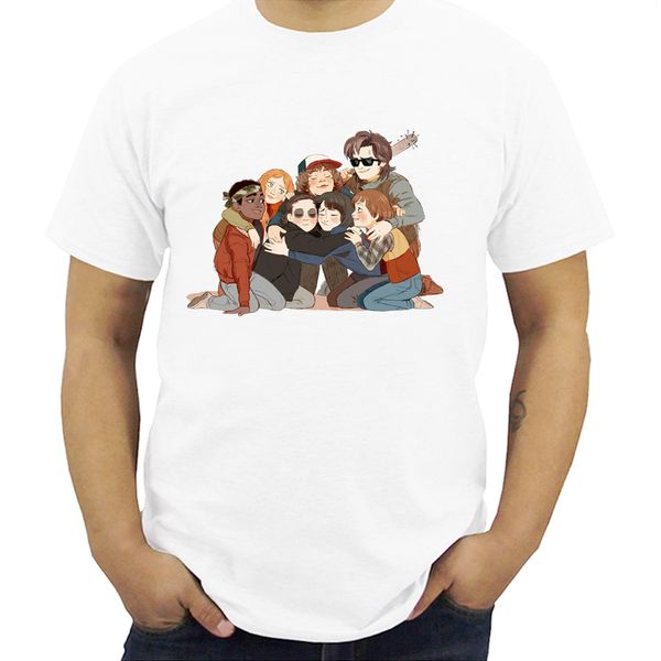 

stranger things anime o neck mens s high qualty summer tshirt streetwear plus size sport hooded sweatshirt hoodie men t shirt