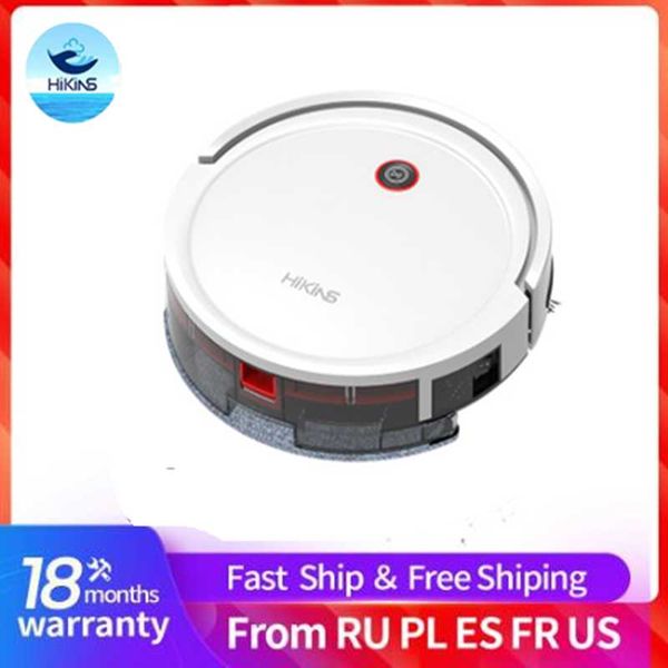 

hikins 881 robot vacuum cleaner 1800pa powerful suction 3in1 pet hair wet dry cleaning robot automatic vacuum
