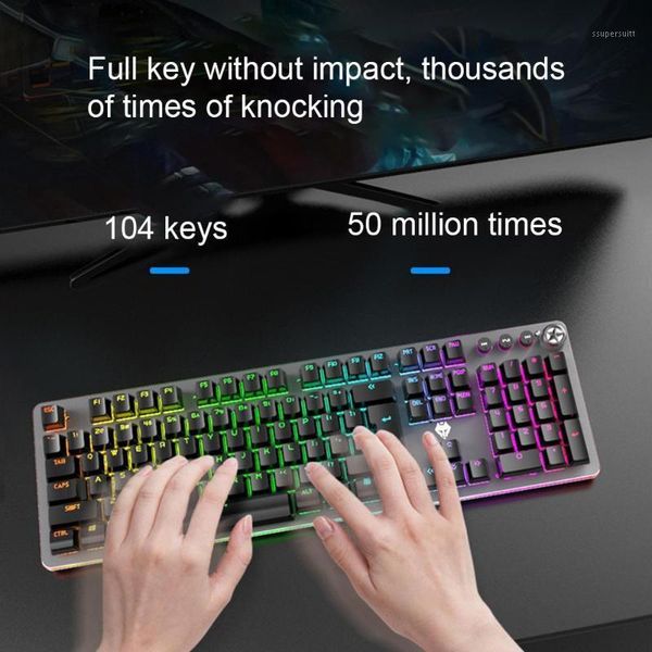 

104pcs number of keys g900 wired backlight blue shaft gaming mechanical keyboard for computers lap keyboards for computer1
