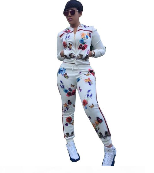 

casual color rose butterfly printing suit, Gray