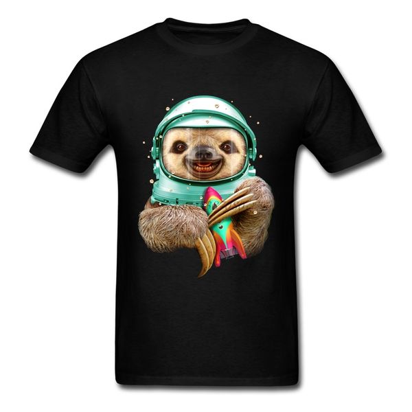 

street funny style space sloth clothes big size short sleeve o neck custom mens s hip hop apparel sport hooded sweatshirt hoodie men t shirt