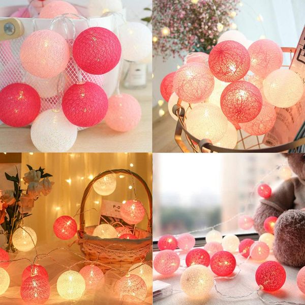 

christmas battery powered garland 6cm cotton ball lamp christmas decorations for home for baby bedside bedroom living room swy wmtzqe