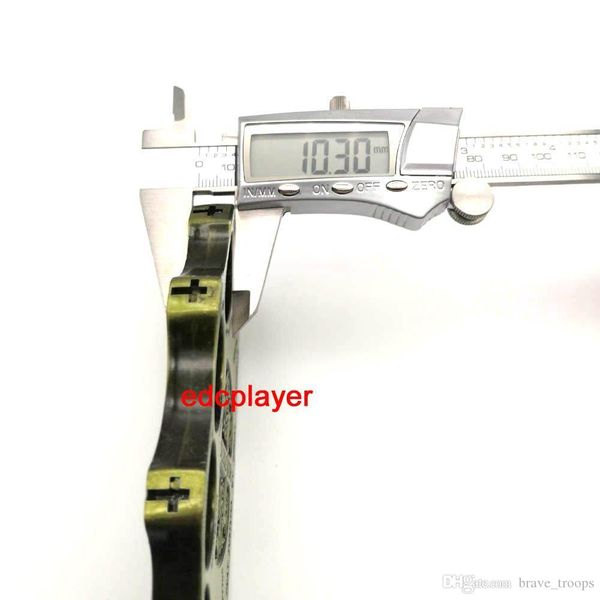 

edc alloy detective constantine brass knuckle dusters gold powerful damage safety equipment self-defense survival outdoor tool6464