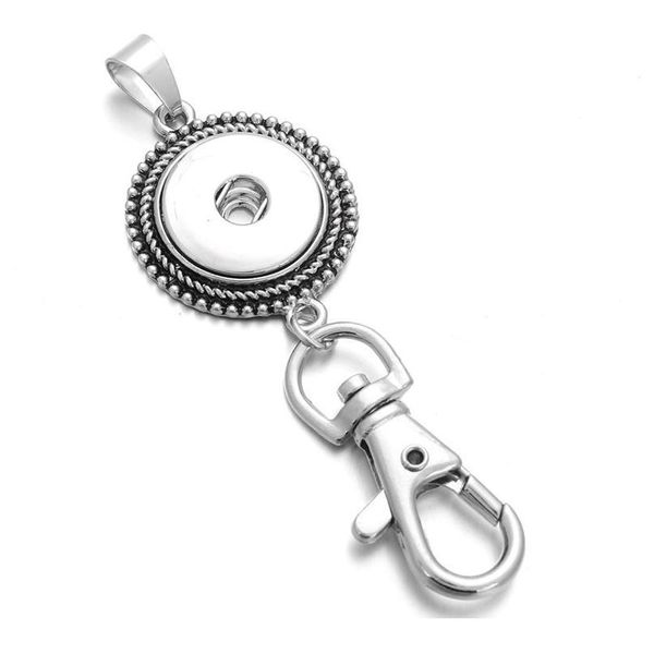 

new snap jewelry 18mm metal round snap button keychains keyring pendant layard for women gi qylavi