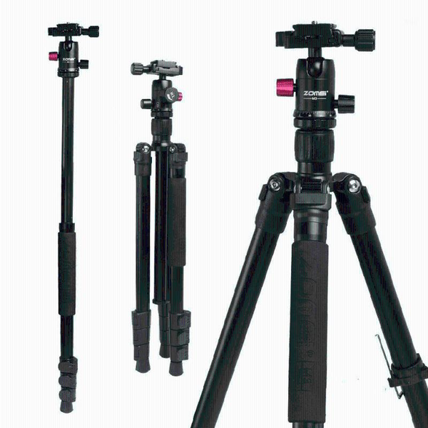 

tripods zomei aluminum portable camera tripod lightweight selfie stick smartphone tripode monopod with ball head for phone dslr camera1
