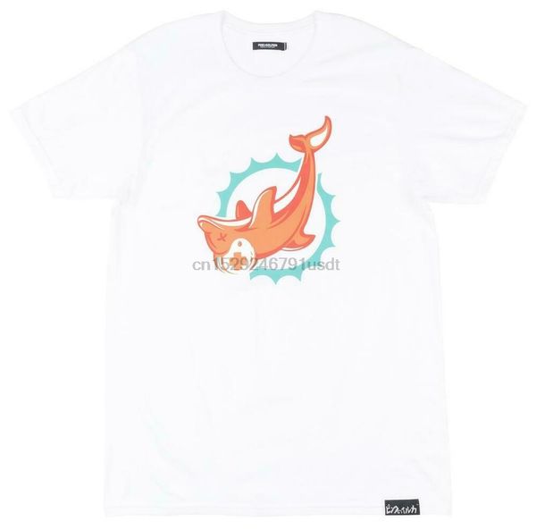 

pink dolphin upside down logo short sleeve t-shirt streetwear tee mens white sport hooded sweatshirt hoodie