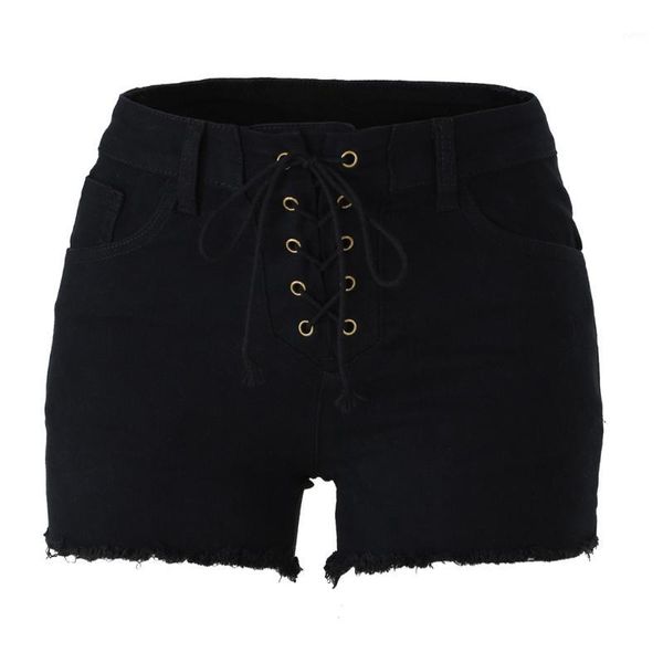 

2019 women skinny bandage pants casual solid street style shorts denim fashion mid waist black jeans kvinnors shorts#y301, Blue