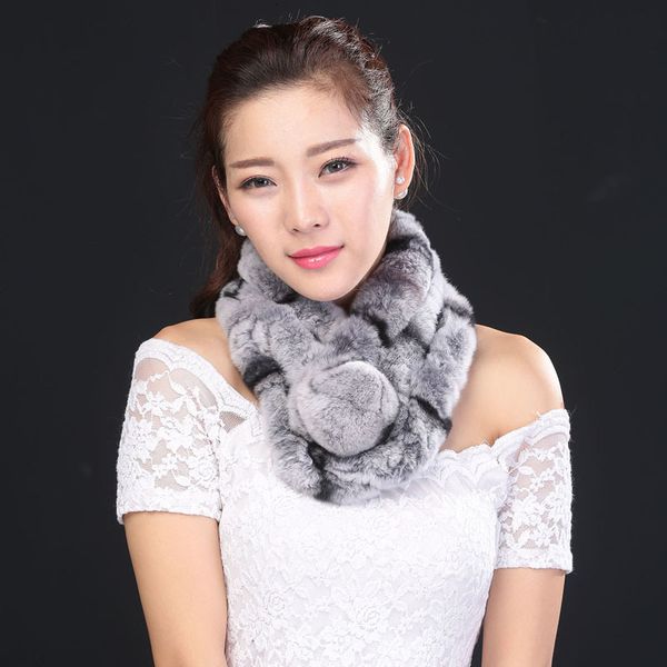 

new fashion women whole set rabbit skin rex rabbit fur scarf real natural 100% rabbit fur short scarves wholesale retail, Blue;gray