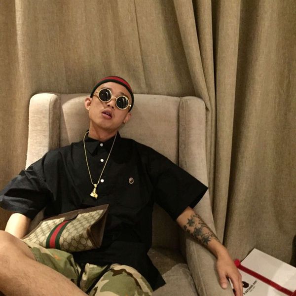 

for round tiaodi hip hop sunglasses men, White;black