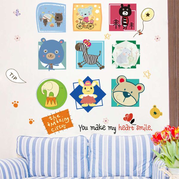 

cartoon warm creative children's room boys bedroom decorations self adhive wall stickers