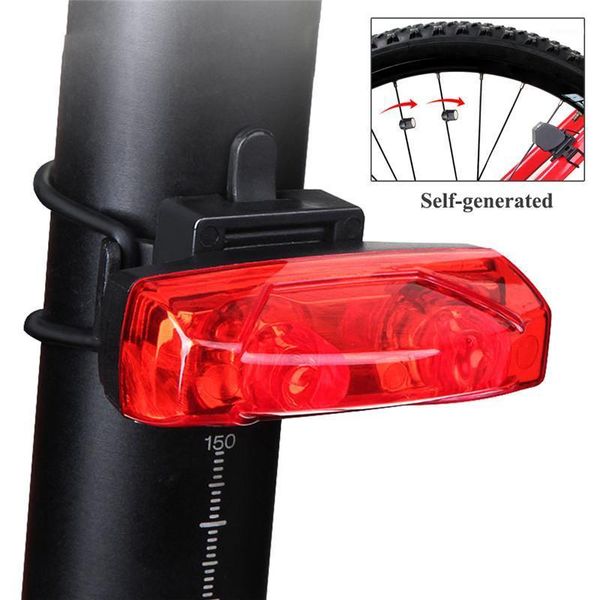 

2021 bike tail light self-powered waterproof bicycle riding night cycling safety warning lamp bike accessories1