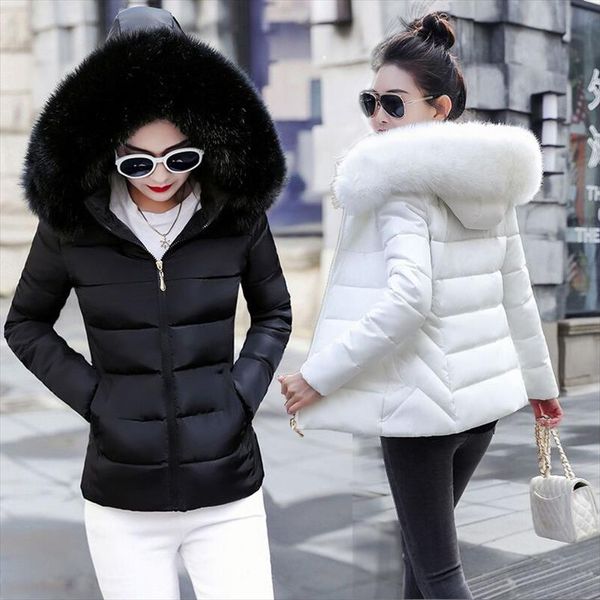 

parka womens down jacket snow wear wadded jacket female 2020 autumn and winter women cotton padded outerwear winter coat, Black