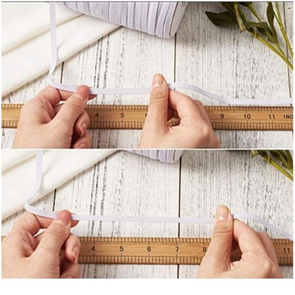 

new 5yards 6mm hight-elastic bands spool sewing band flat elastic cord diy handmade sewin qylyqc