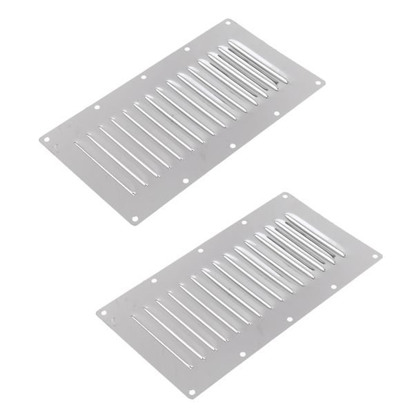 

2 pieces air vent vertical boat louvered vent stainless steel 228mmx127mm