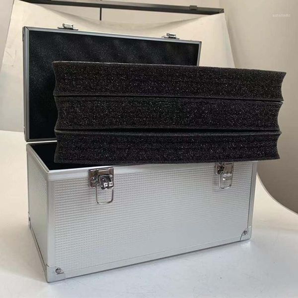 

aluminum alloy toolbox suitcase instrument box equipment file box safety equipment case with pre-cut sponge 300x170x160mm1