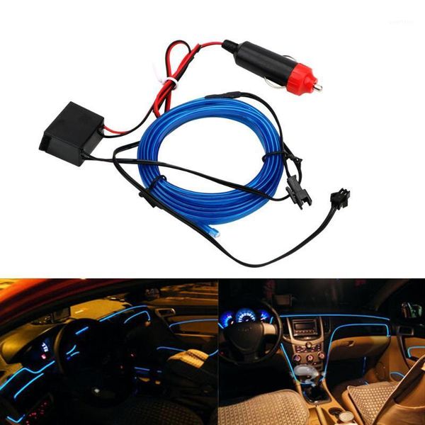 

leepee light strips flexible neon el wire car styling 2m car 12v led cold lights auto lamps decorative lamp1